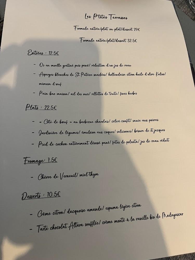 Les P'tites Terrasses - Menu Image 1